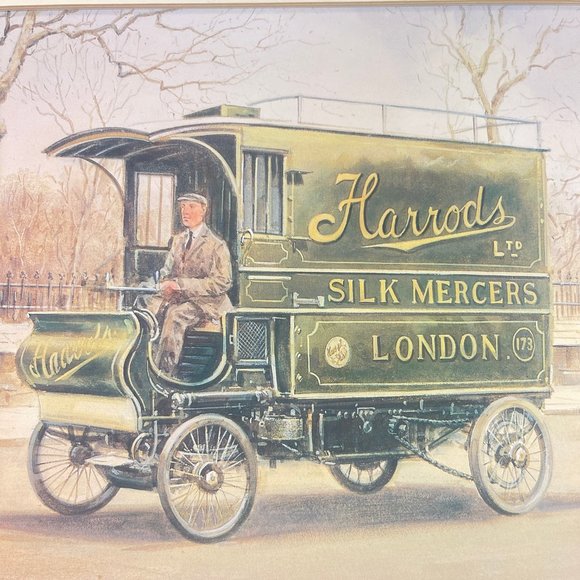 Vintage J.L. Chapman Harrods Silk Mercers Victorian London Print 10 x 7 - Picture 2 of 6